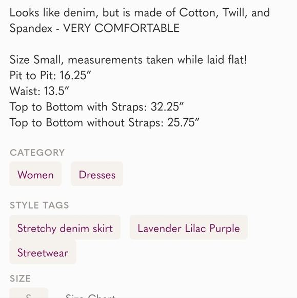 🙋‍♀️H&M Divided Lavender Zip-front Overall Dress🙋‍♀️ - Picture 4 of 4
